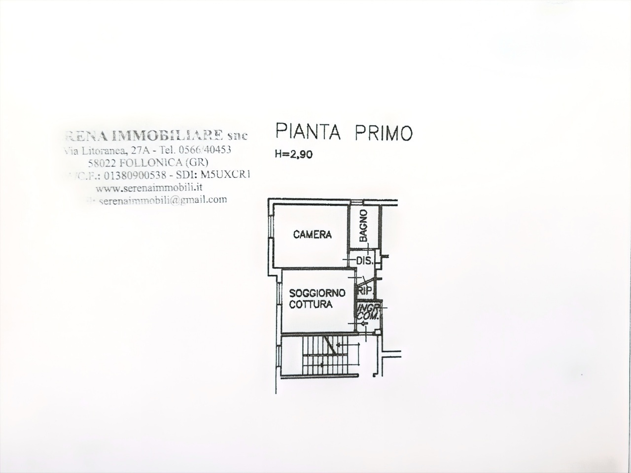 Bilocale in vendita in via umbria, Follonica