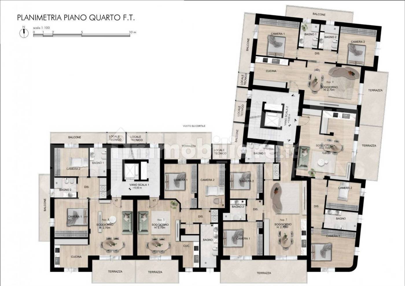 Quadrilocale con giardino a Trofarello