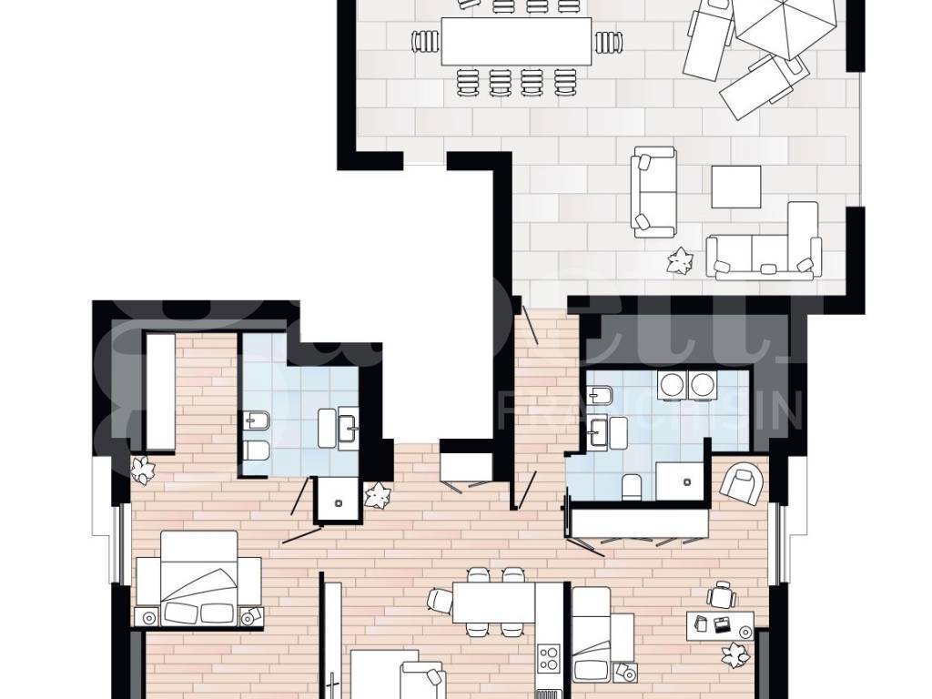 Trilocale ristrutturato a Trofarello