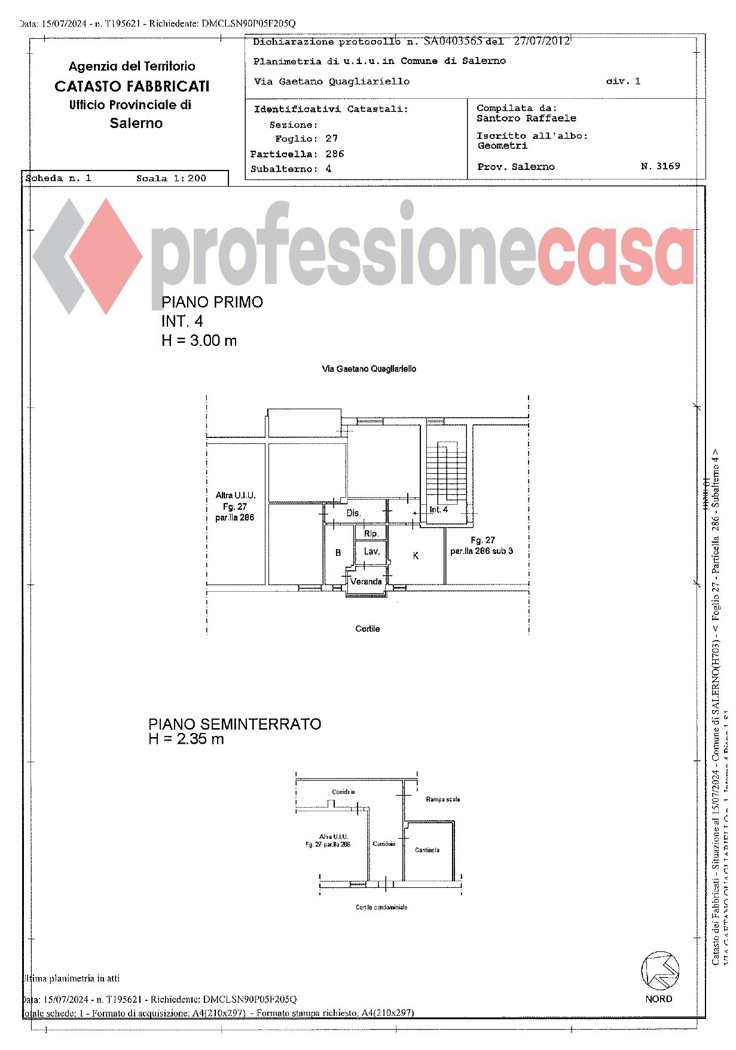 Trilocale da ristrutturare a Salerno