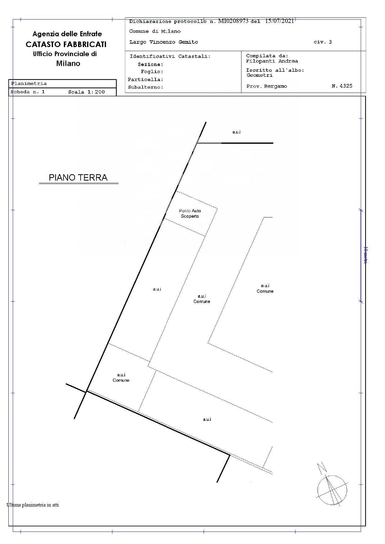 Posto auto scoperto in vendita a Milano, Citt Studi