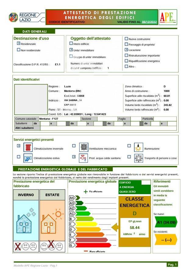 Appartamento in affitto a Mentana