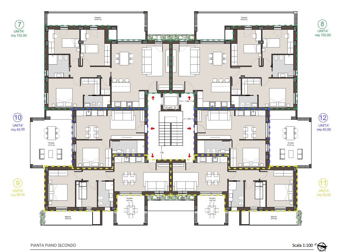 Appartamento in vendita a Porto San Giorgio, Mare