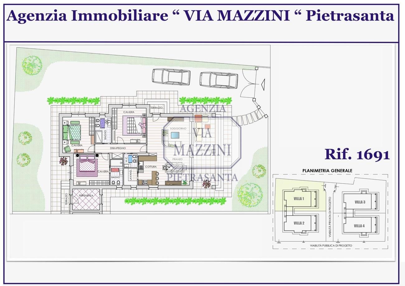 Villa con giardino, Pietrasanta macelli