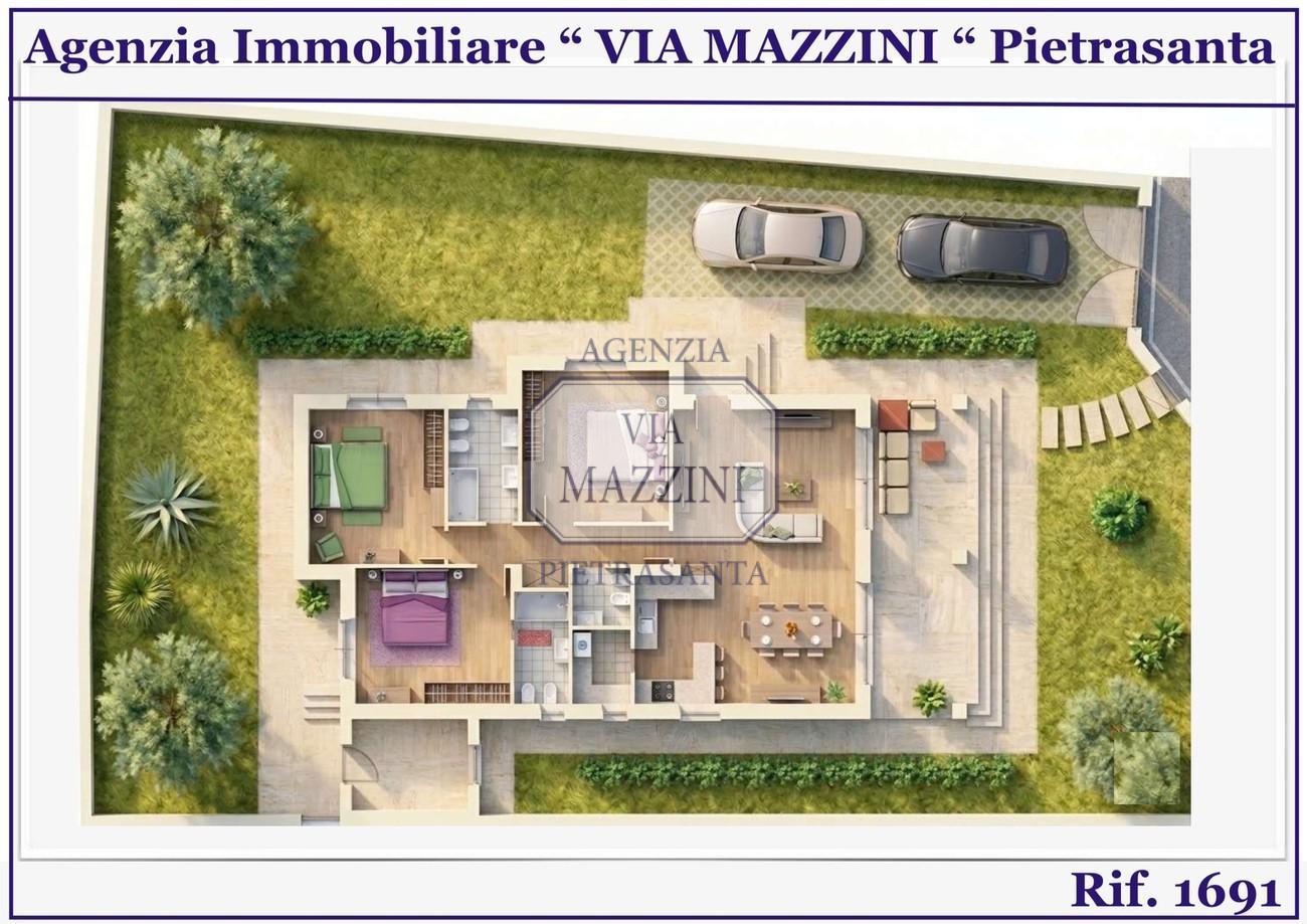 Villa con giardino, Pietrasanta macelli