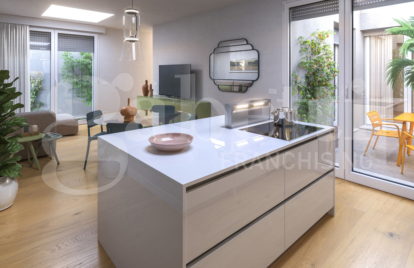 Trilocale con giardino a Bologna