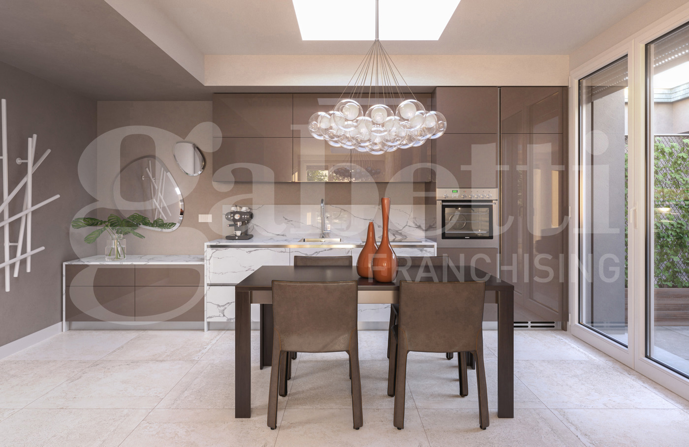 Trilocale con giardino a Bologna