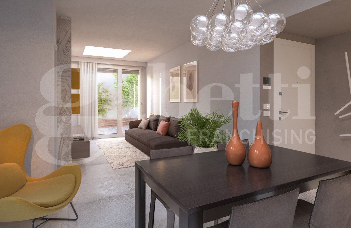 Trilocale con giardino a Bologna