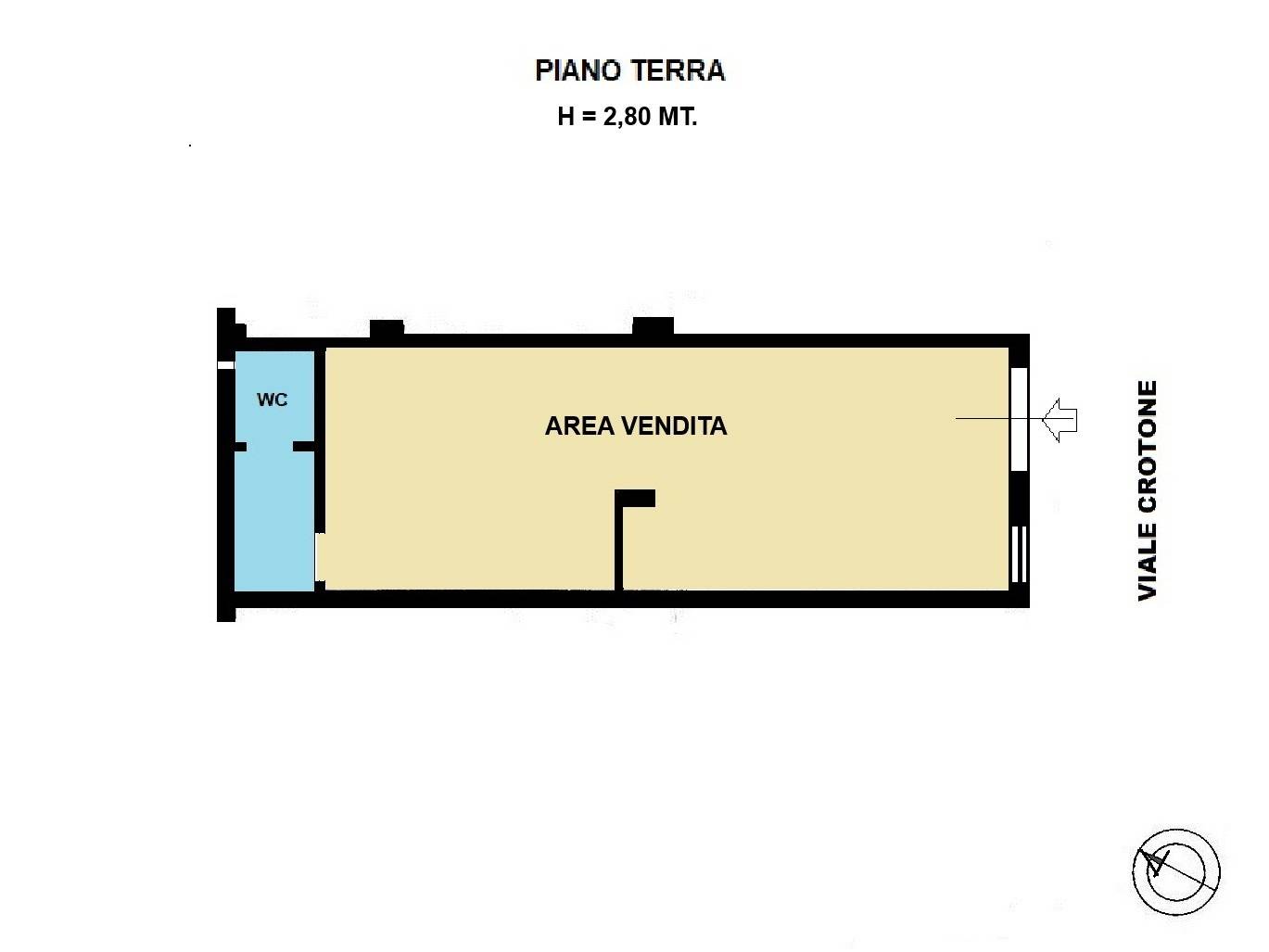Negozio in affitto a Catanzaro, Lido Casciolino