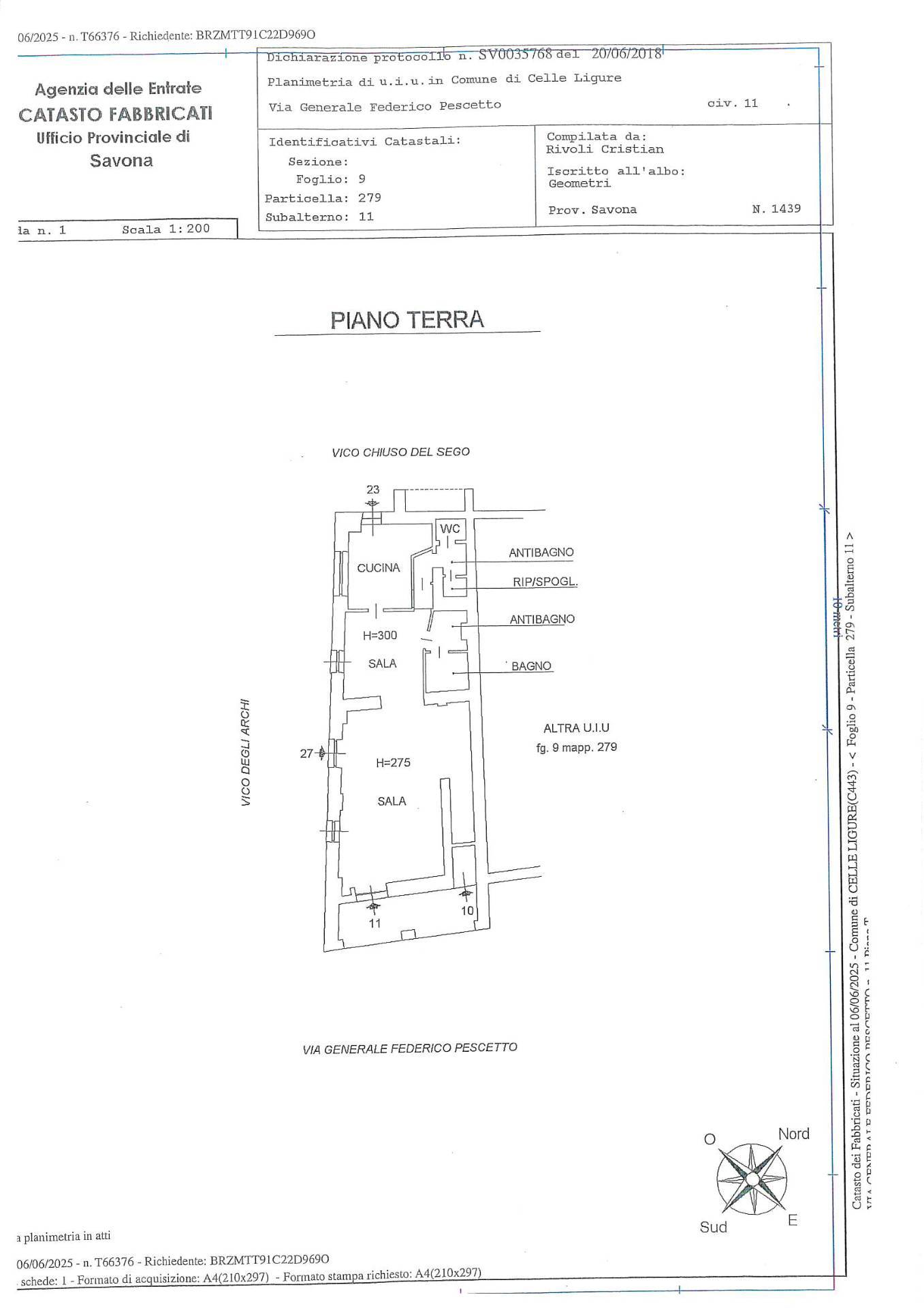 Locale commerciale in vendita a Celle Ligure
