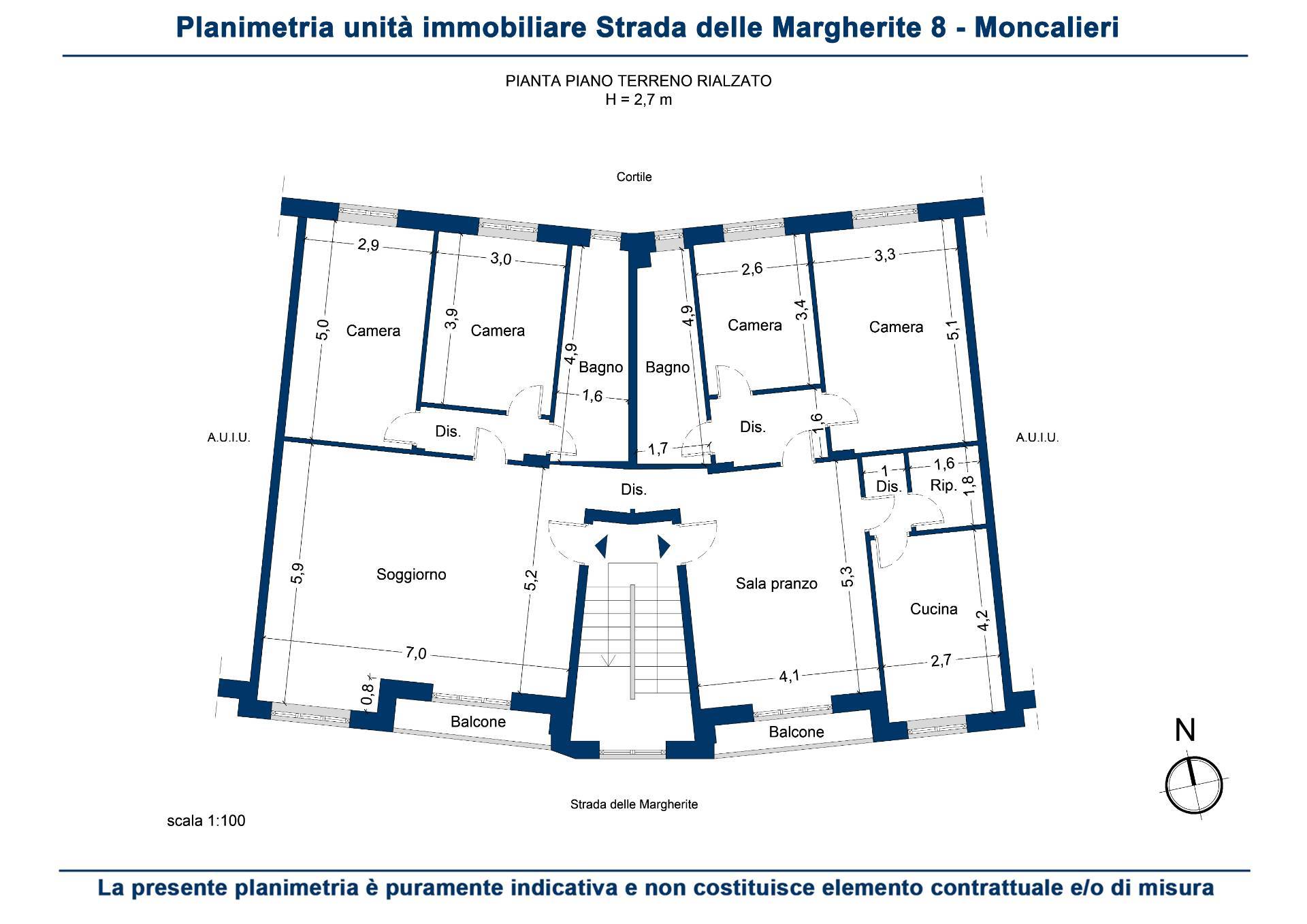 Appartamento in vendita a Moncalieri, 1� Cintura