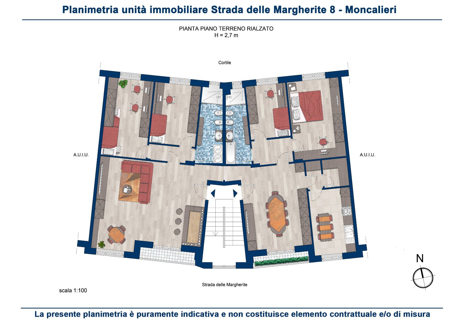 Appartamento in vendita a Moncalieri, 1� Cintura
