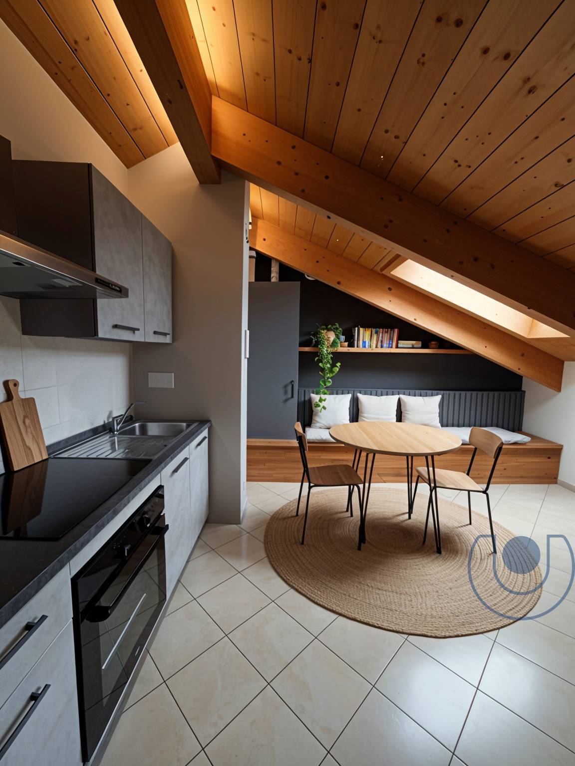 Mansarda in vendita a Moncalieri, Borgata Testona