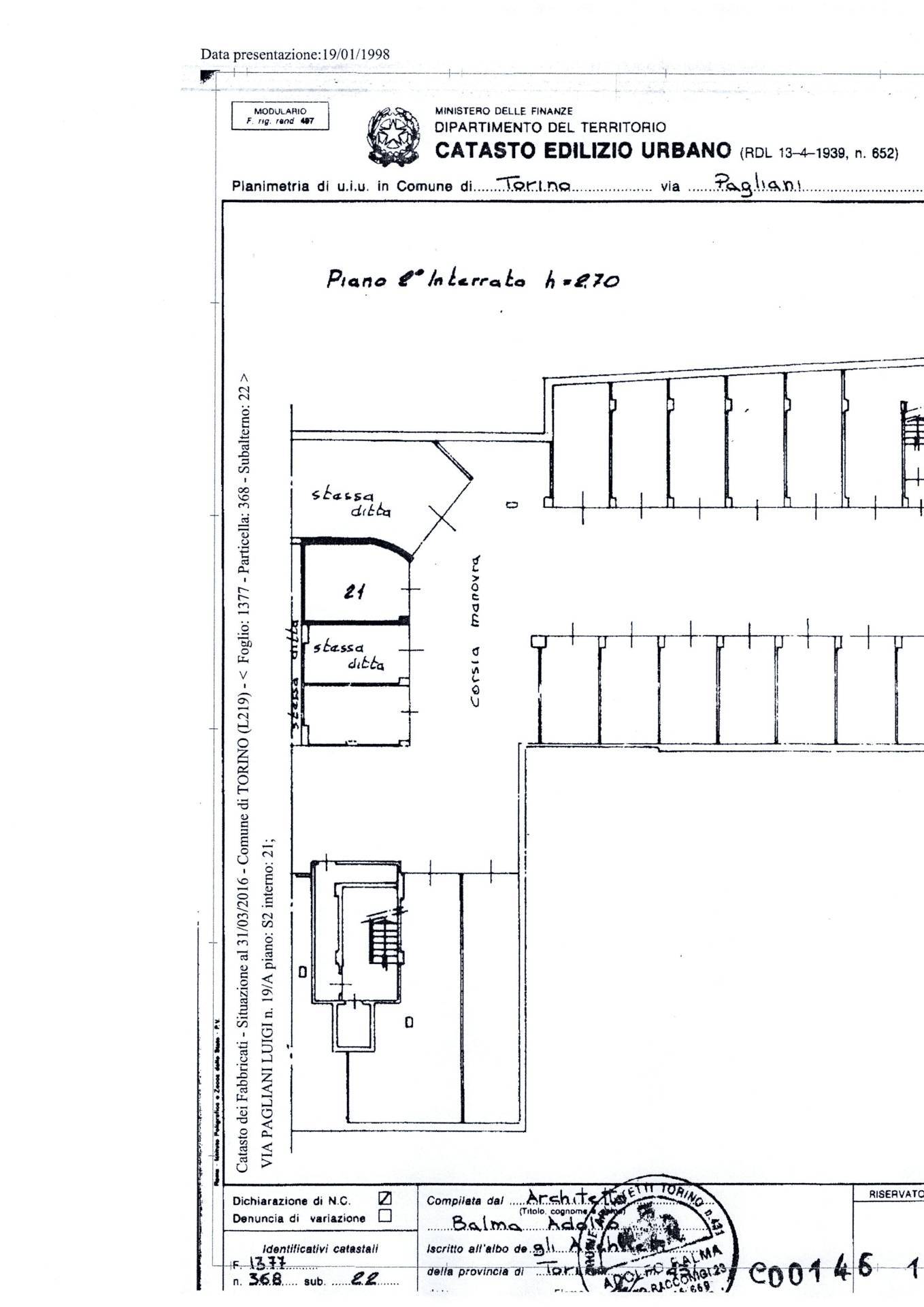 Box o garage in vendita a Torino, Nizza Millefonti