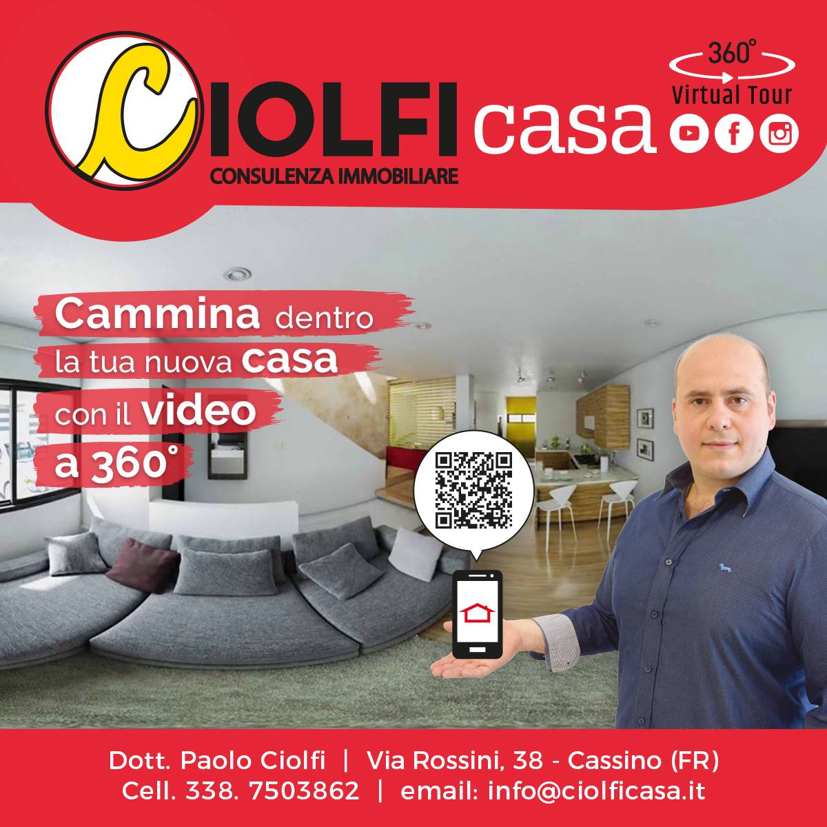 Appartamento in affitto a Cassino, Via Solfegna Cantoni
