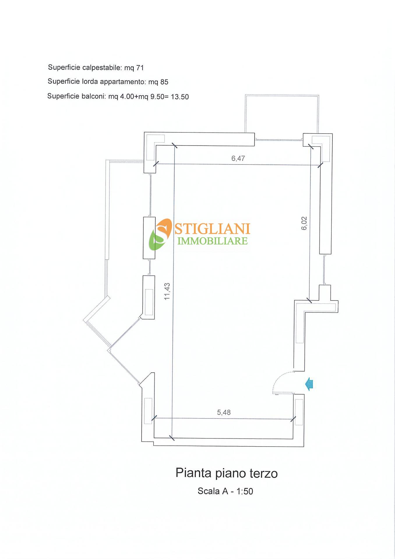 Appartamento in vendita a Campobasso, Semicentro