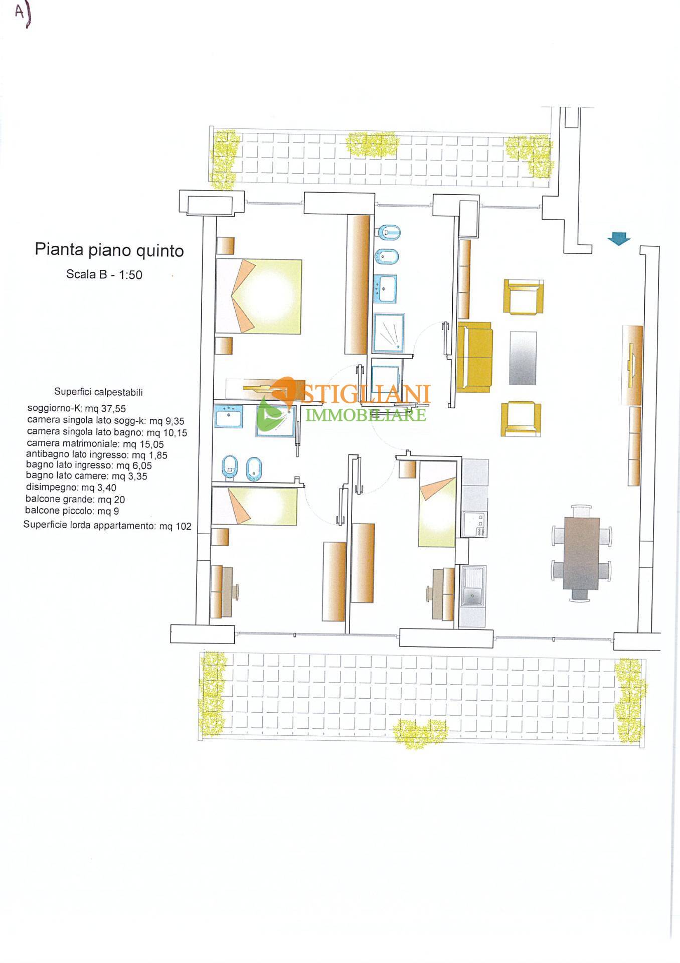 Appartamento in vendita a Campobasso, Semicentro