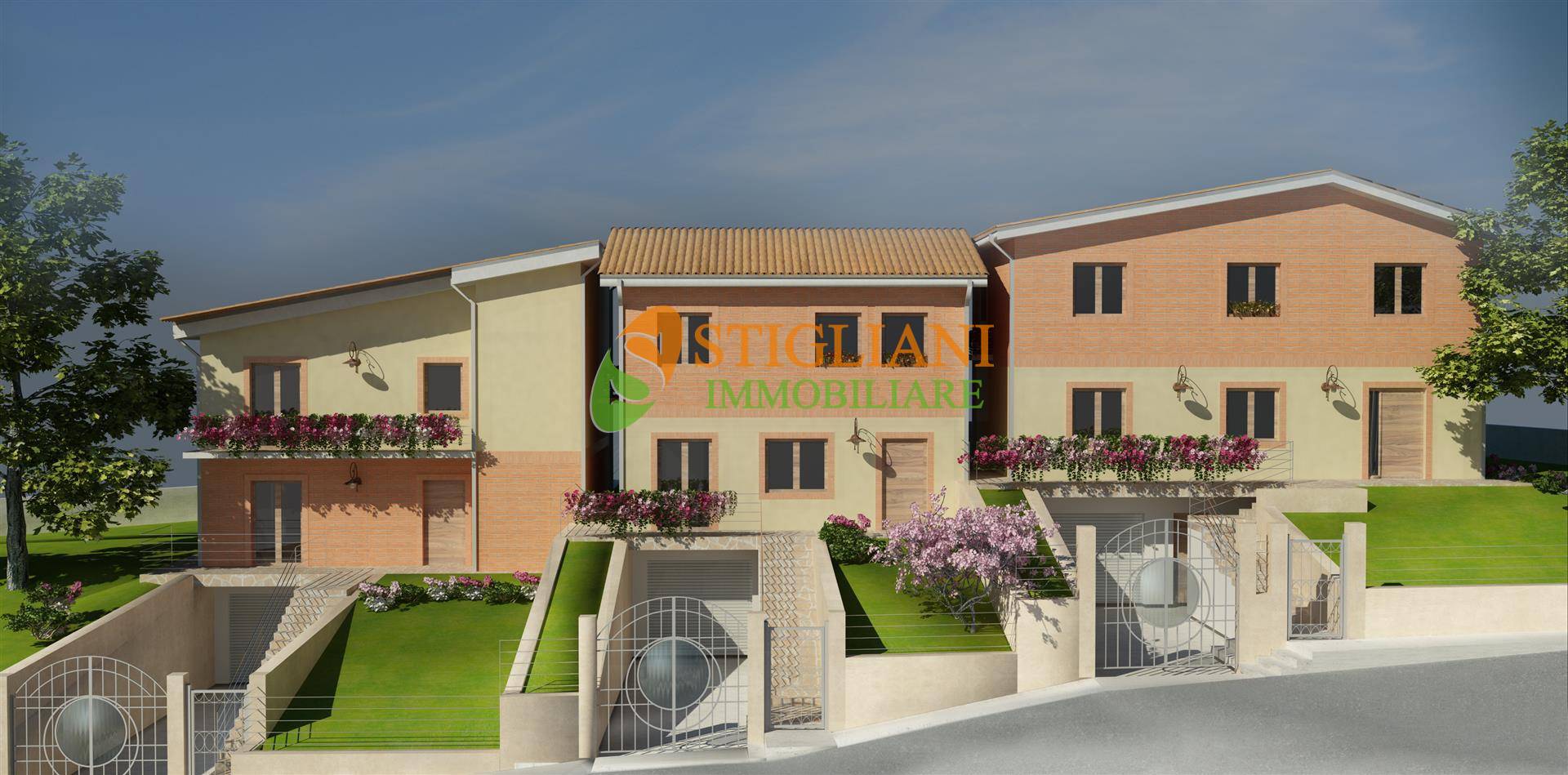 Villa Trifamiliare in vendita a Ferrazzano, C.da Sambuco