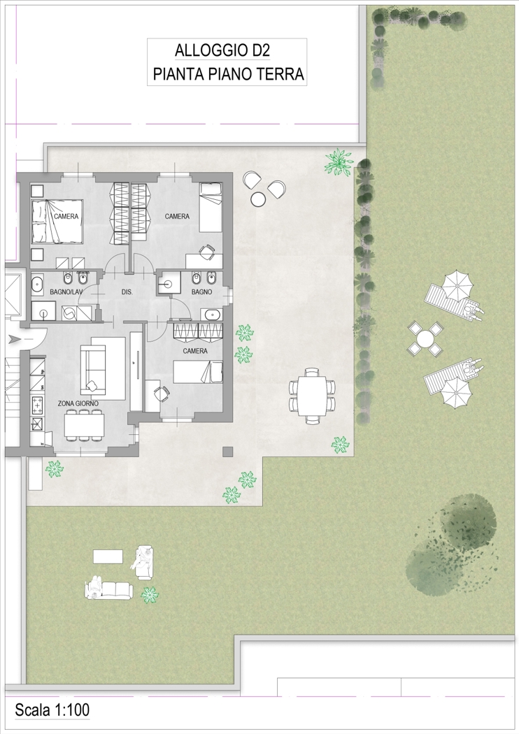 Appartamento con giardino a Scarnafigi