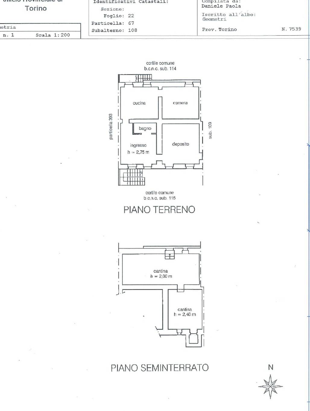 Porzione di casa in vendita a Strambino, Cerone