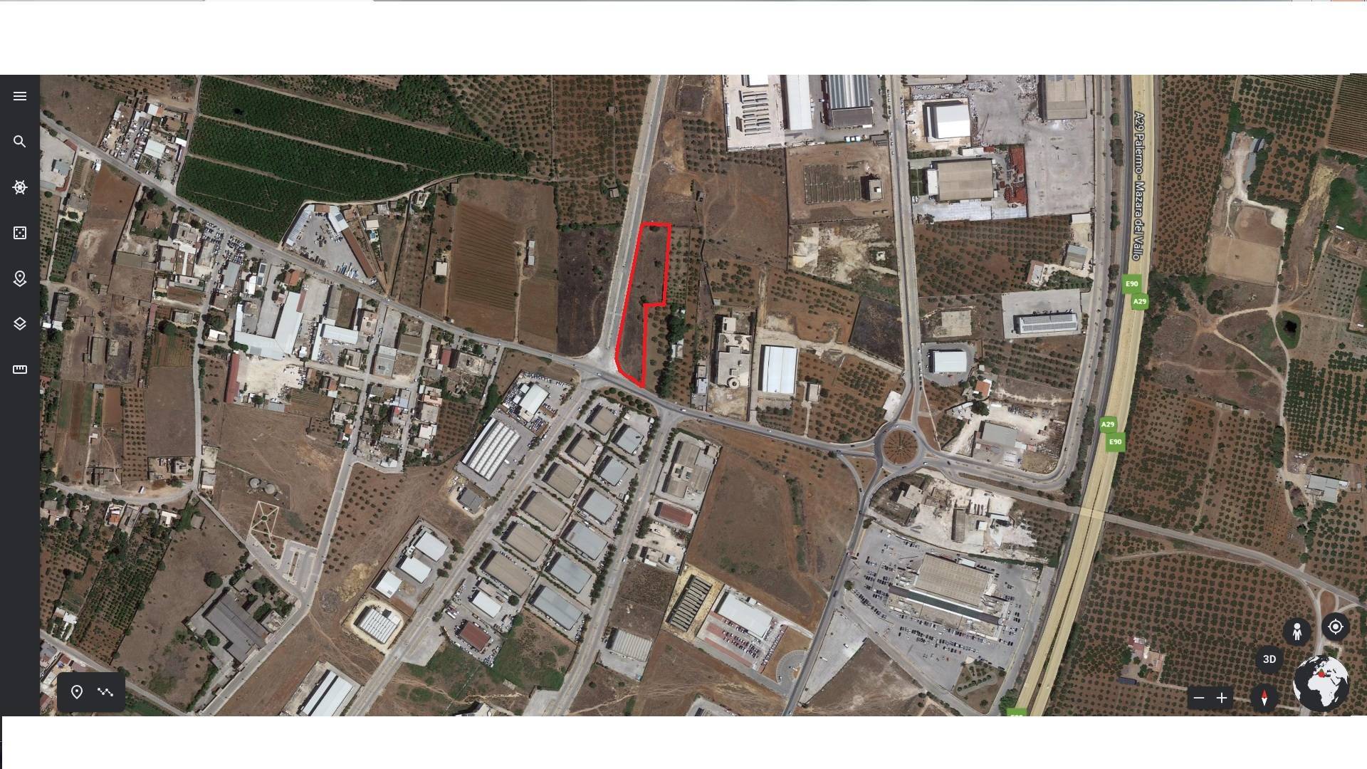 Terreno edificabile commerciale in vendita a Castelvetrano, C.da Strasatto
