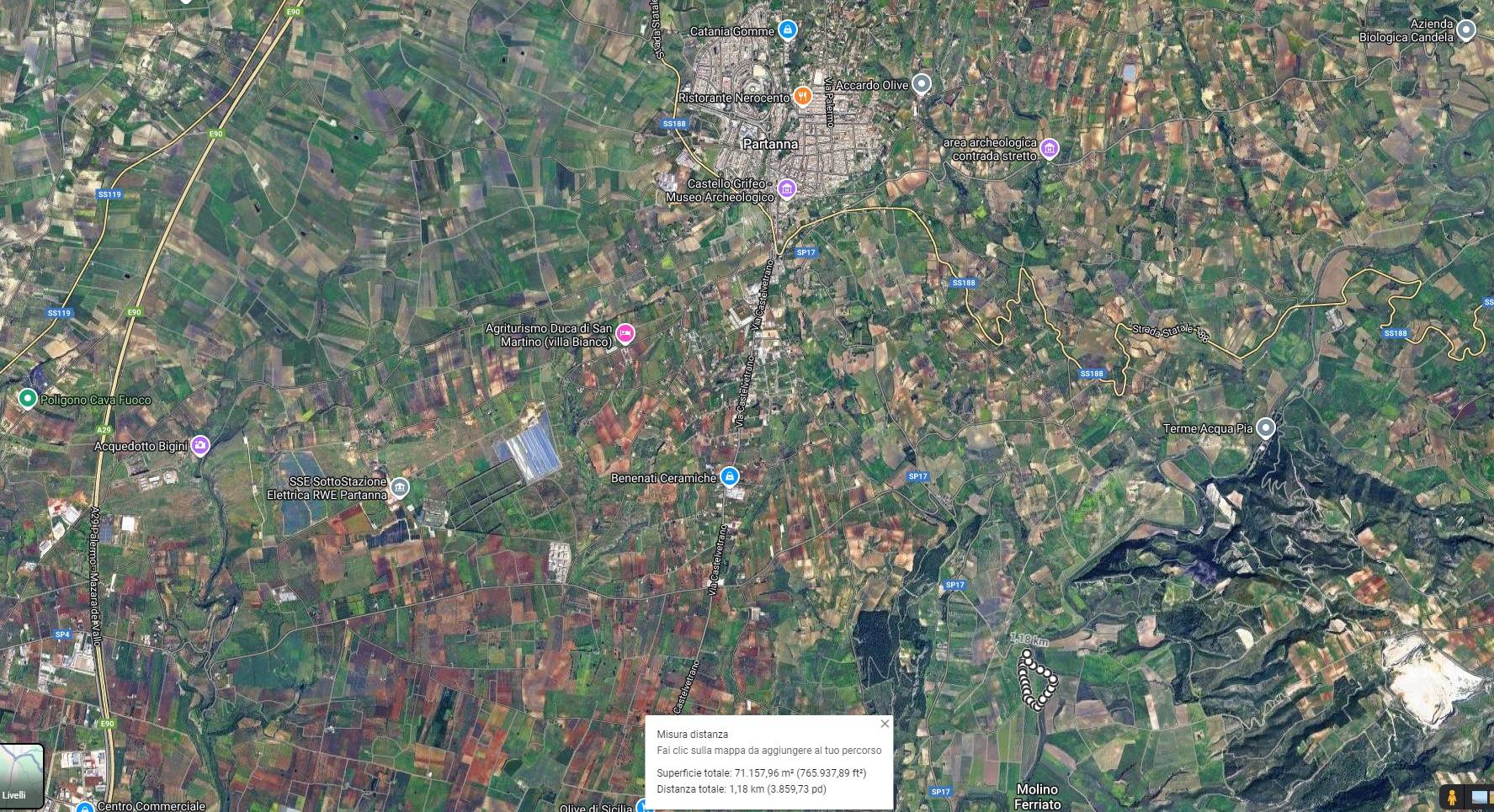 Terreno Agricolo coltivato con fabbricato in vendita a Partanna
