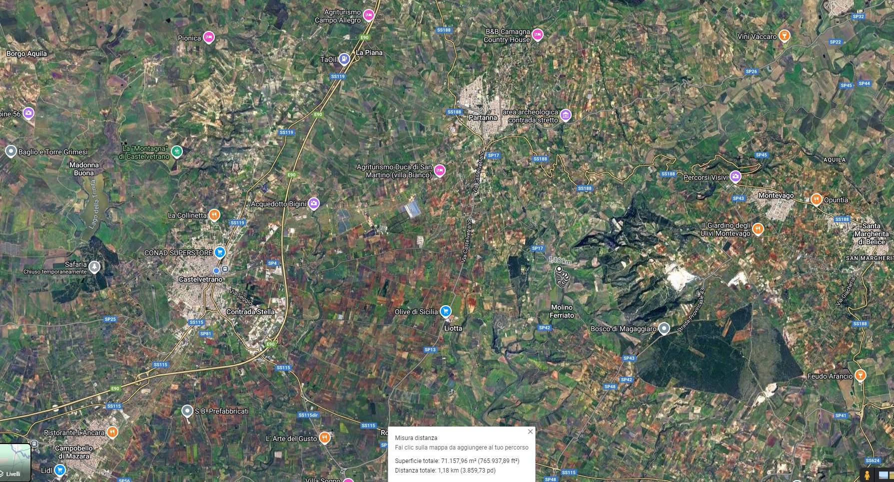 Terreno Agricolo coltivato con fabbricato in vendita a Partanna