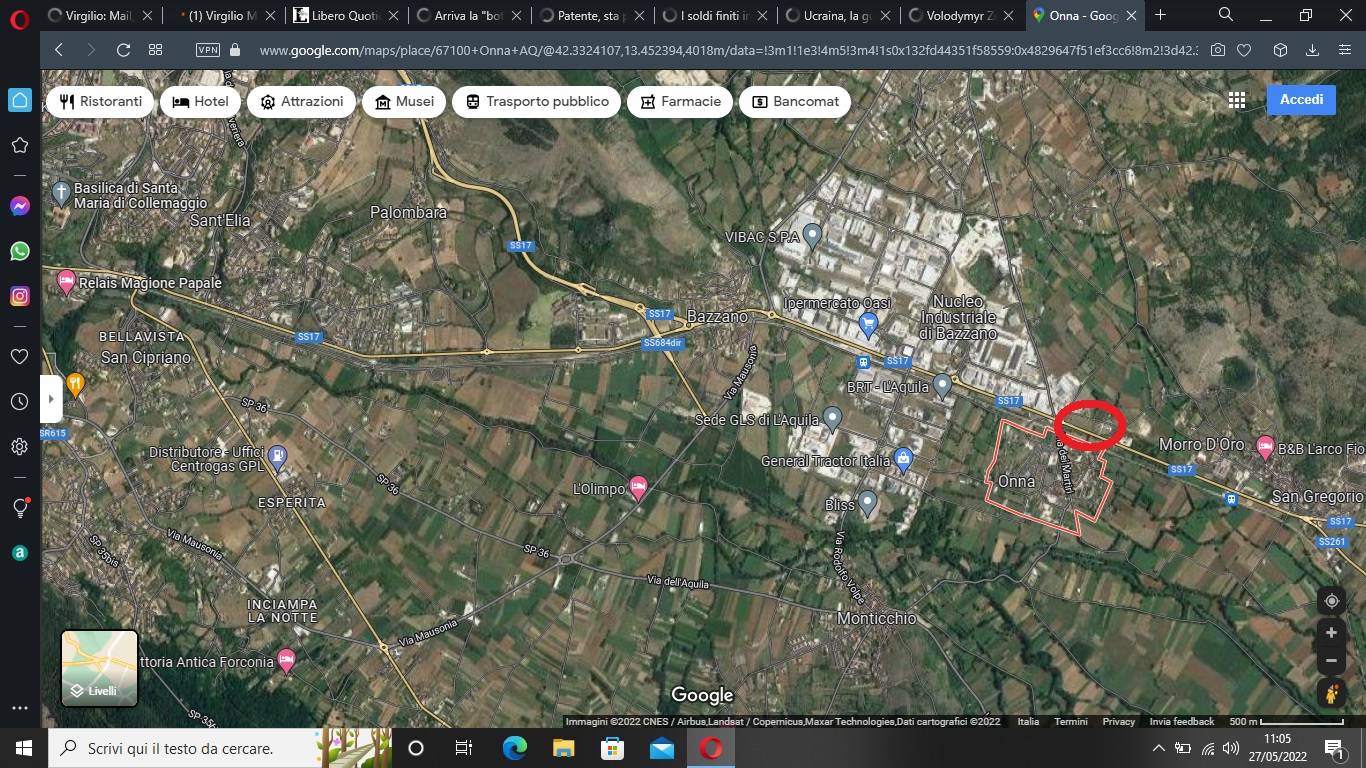 Terreno edificabile in vendita a L'Aquila, Onna