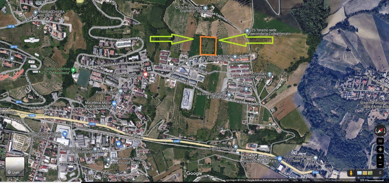 Terreno edificabile in vendita a Teramo, Colleatterrato Basso