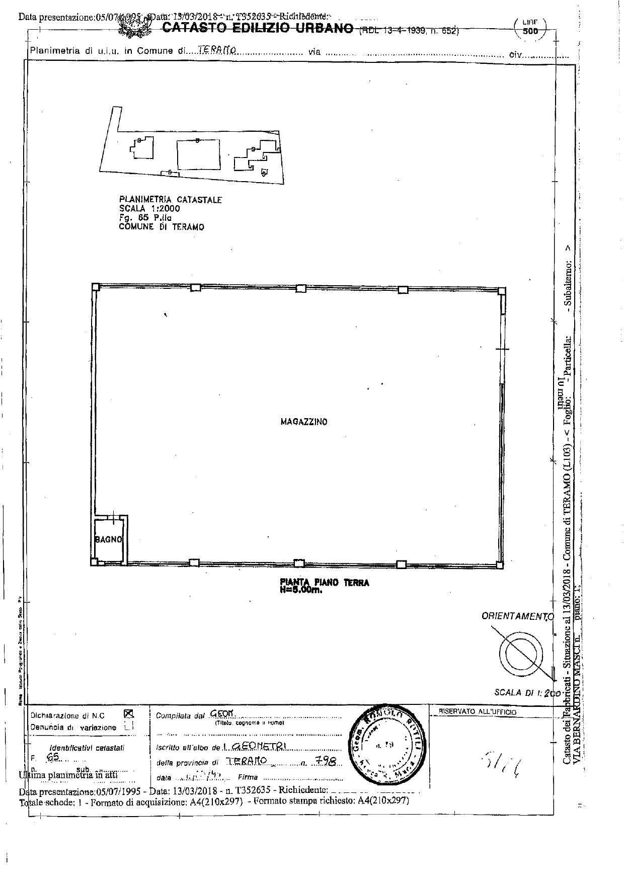 Capannone in vendita a Teramo, Colleatterrato Basso