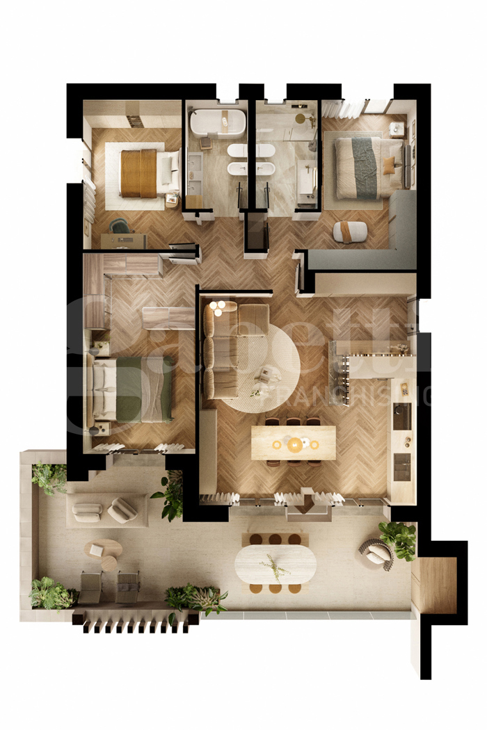 Quadrilocale con giardino a Vignola