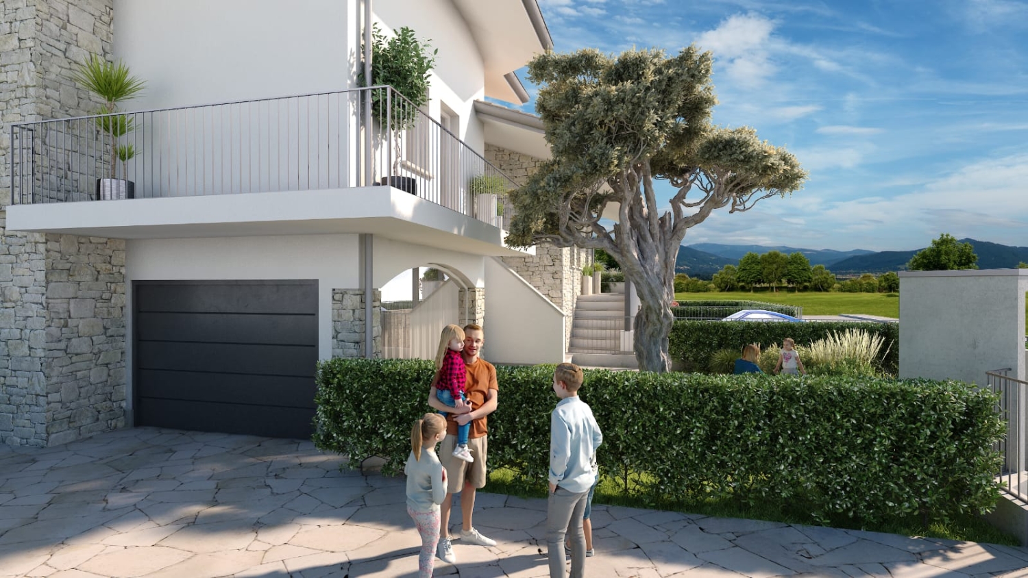 Villa con giardino in via bologna, Gussago