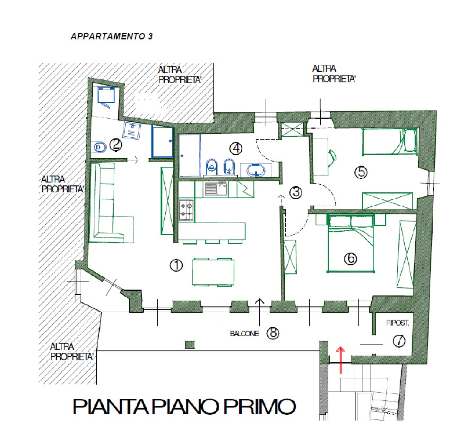 Trilocale ristrutturato in marone via roma, Marone