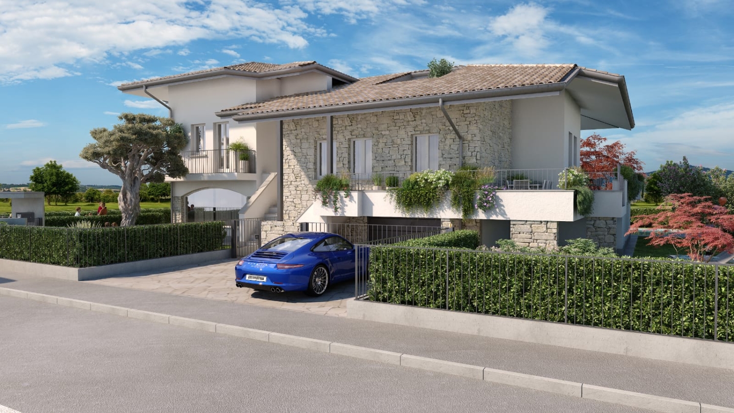 Villa con giardino in via bologna, Gussago