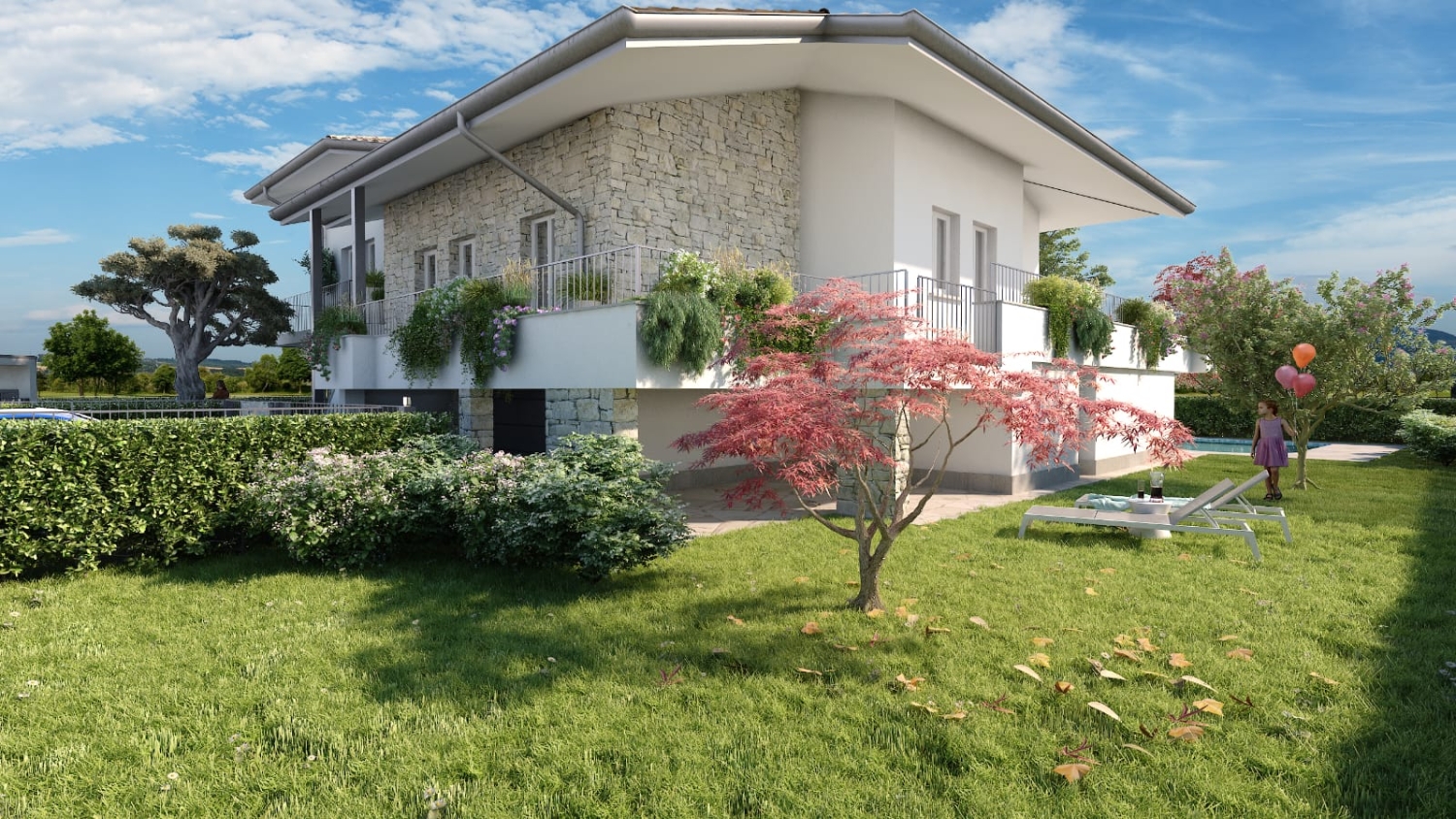 Villa con giardino in via bologna, Gussago