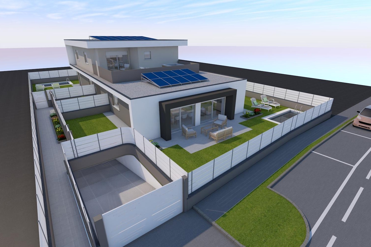 Trilocale con terrazzo in erbusco via costa sopra, Erbusco