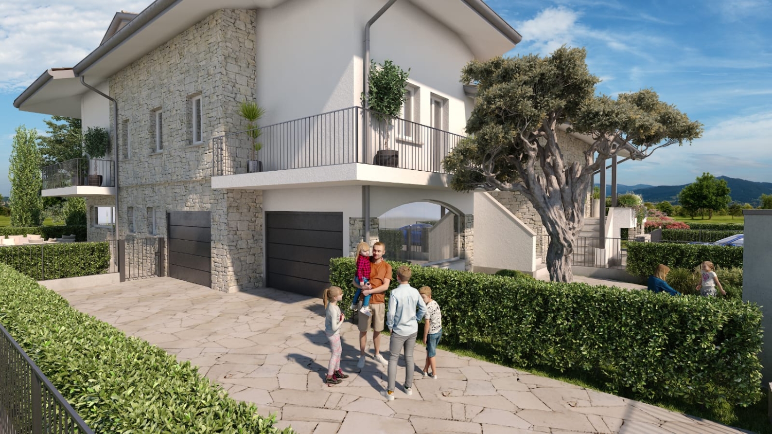 Quadrilocale con giardino in bologna, Gussago