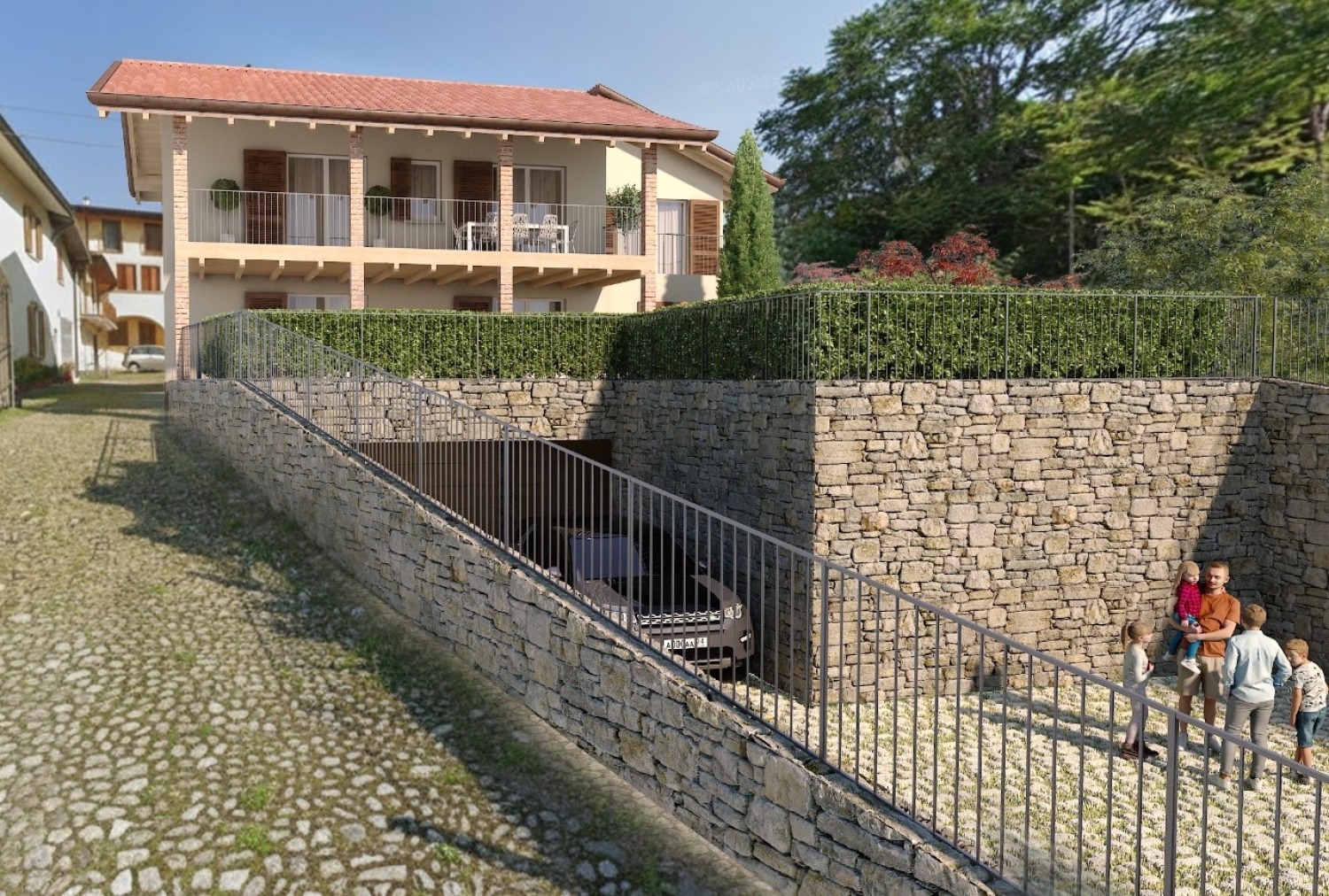 Trilocale con terrazzo in paratico via gorizia, Paratico