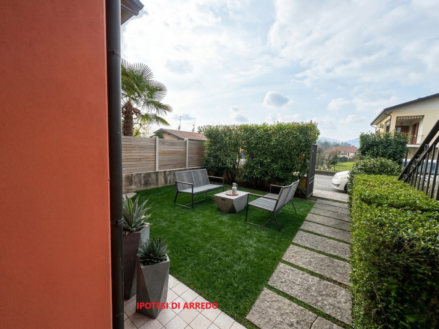 Trilocale con giardino in paratico via moioli, Paratico