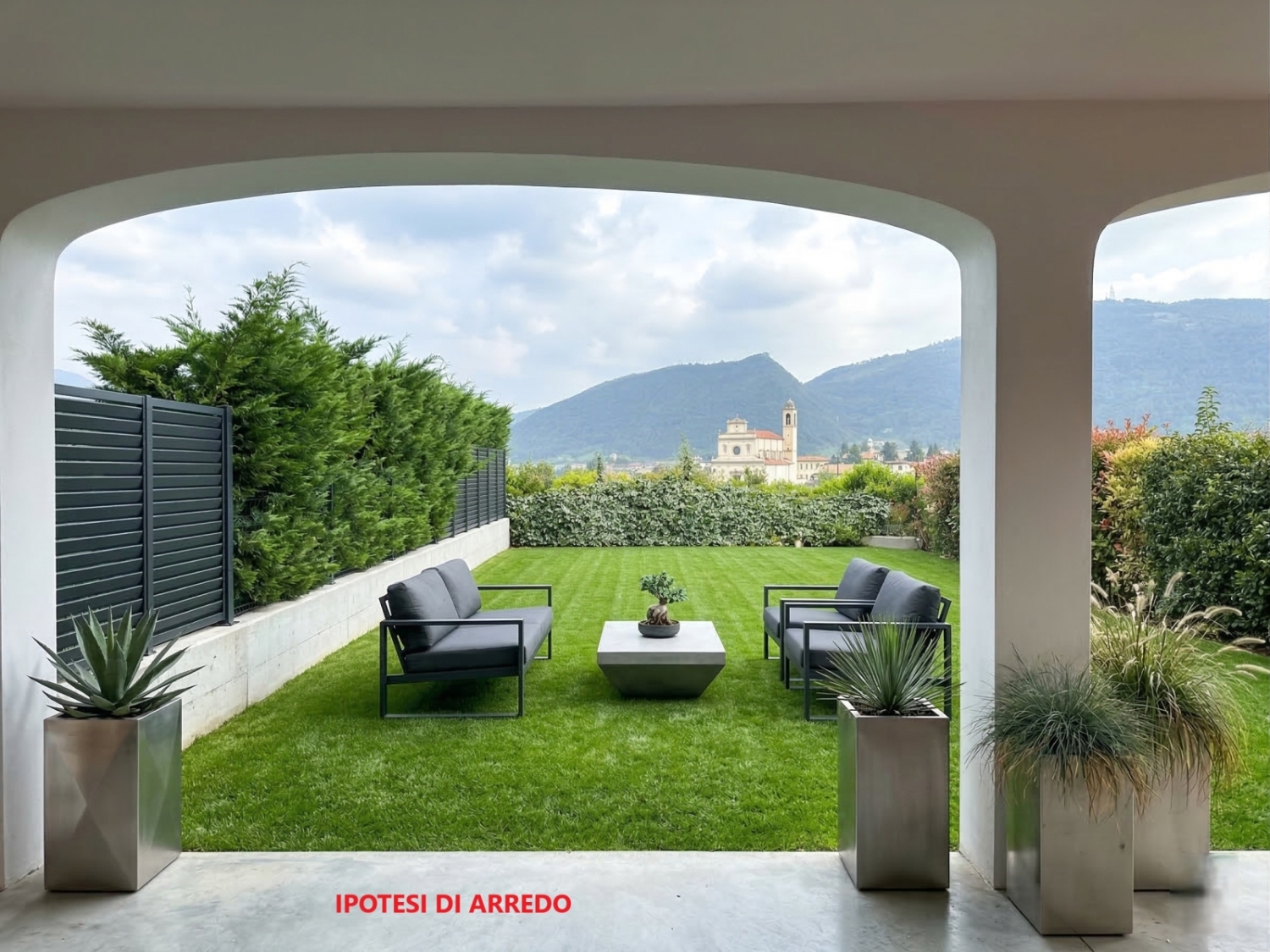 Trilocale con giardino in paratico via moioli, Paratico