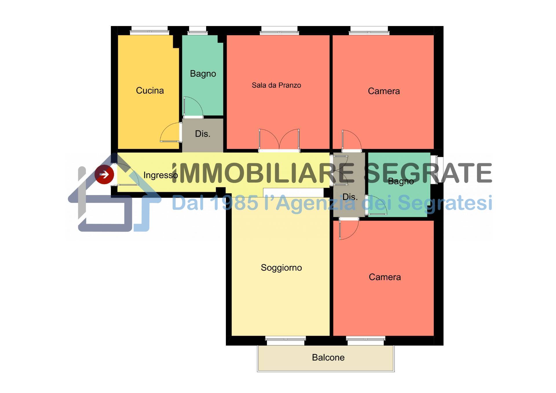 4 Locali in vendita a Segrate, Villaggio Ambrosiano