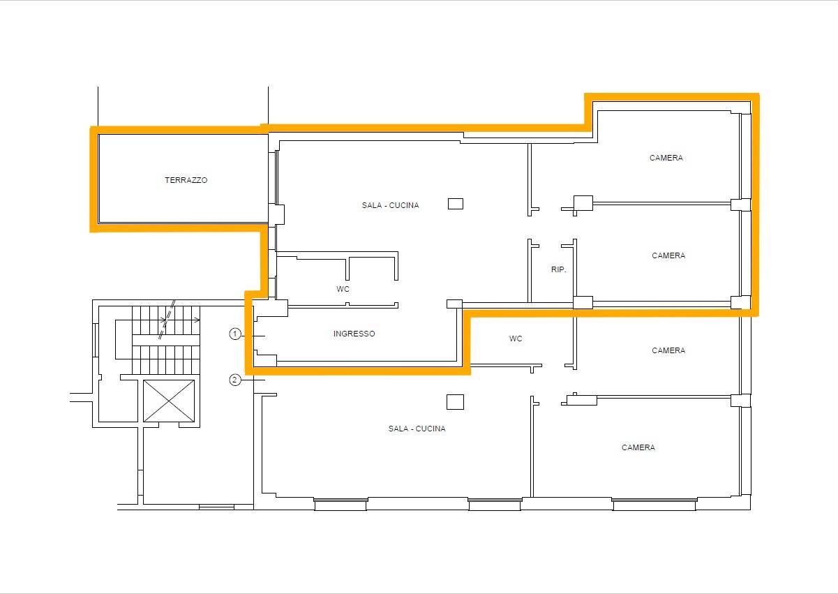 Appartamento in vendita a Bergamo, Centrale