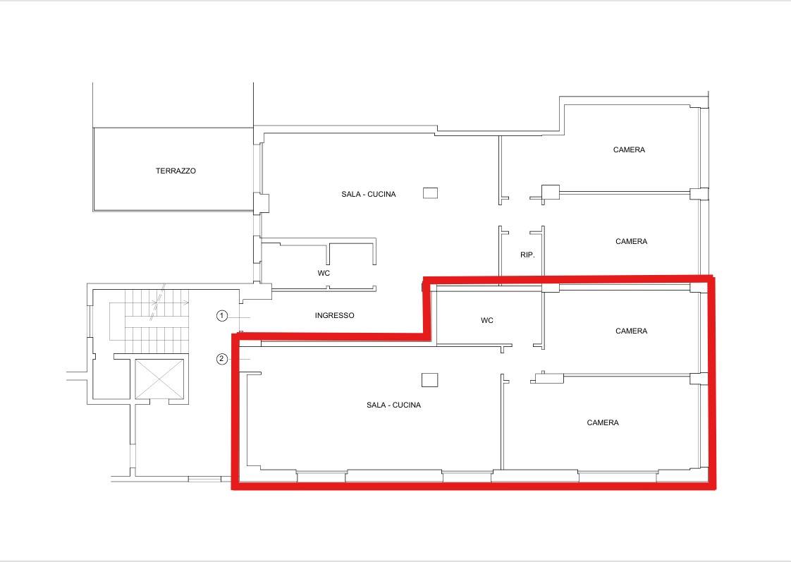Appartamento in vendita a Bergamo, Centrale