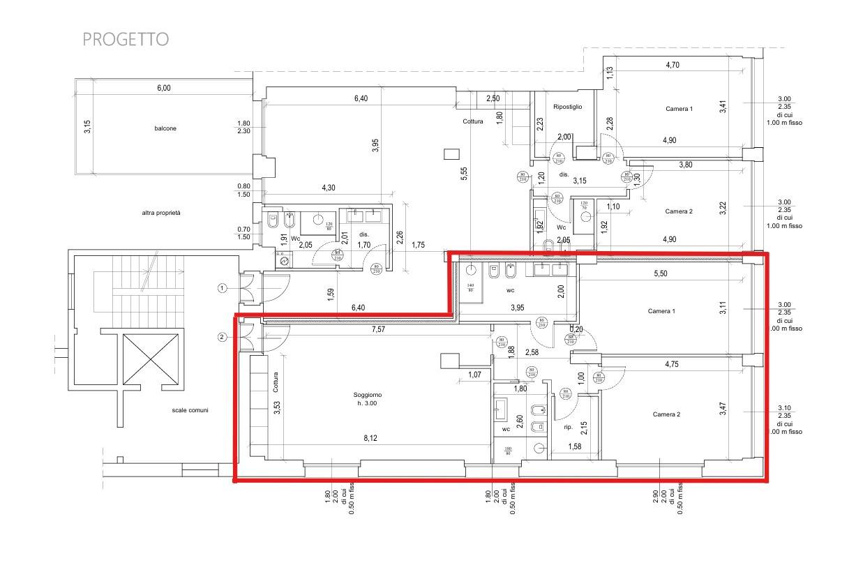 Appartamento in vendita a Bergamo, Centrale