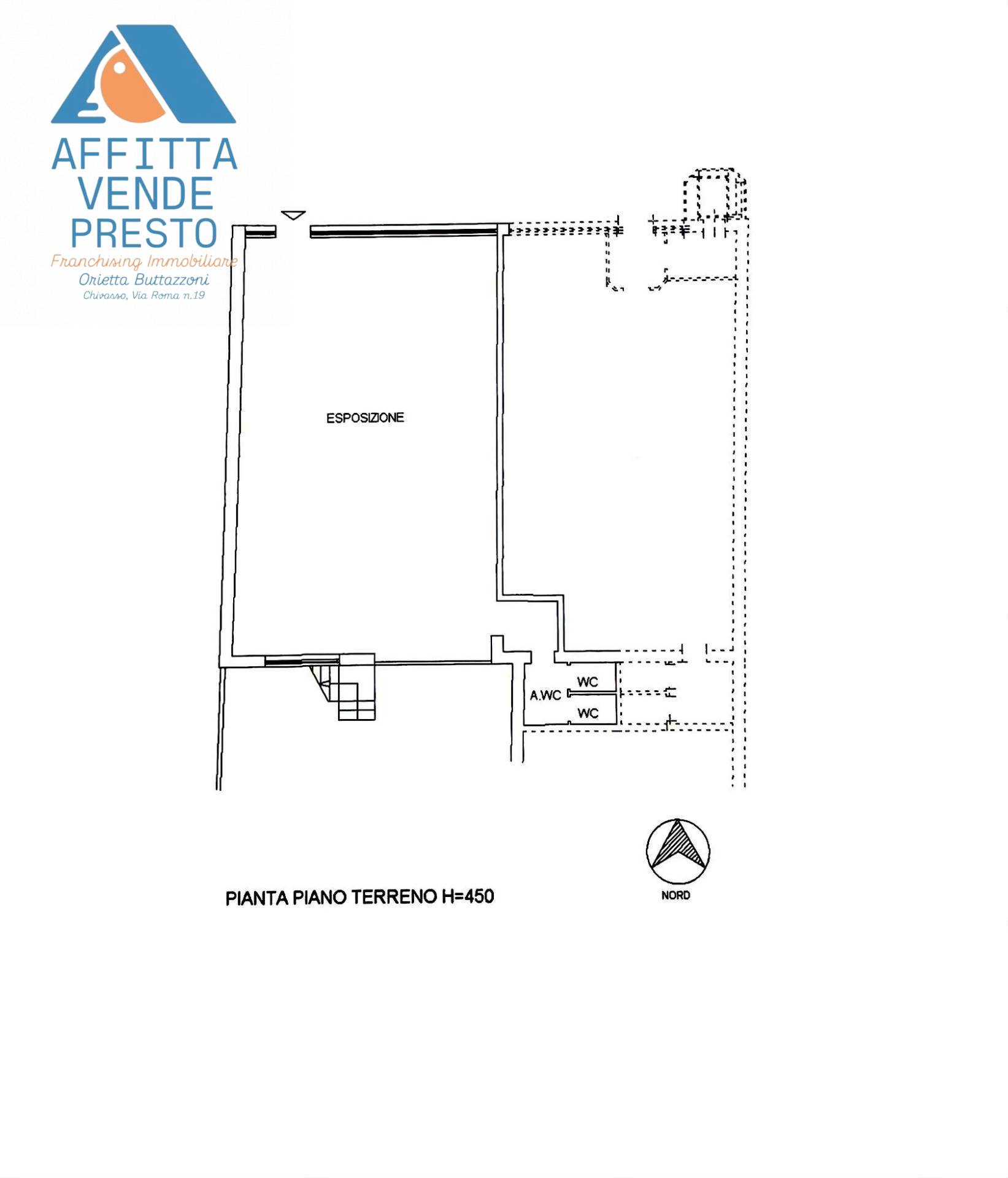 Negozio in affitto a Chivasso