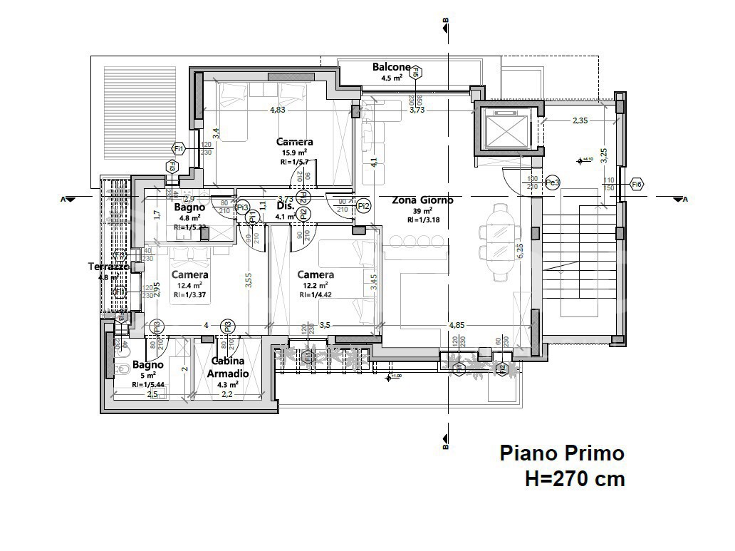 Quadrilocale nuovo a Piacenza