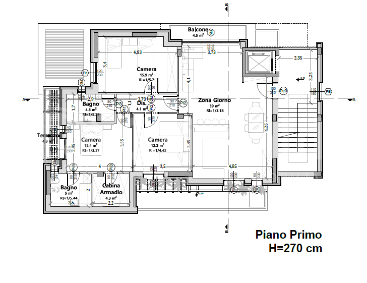 Quadrilocale nuovo a Piacenza