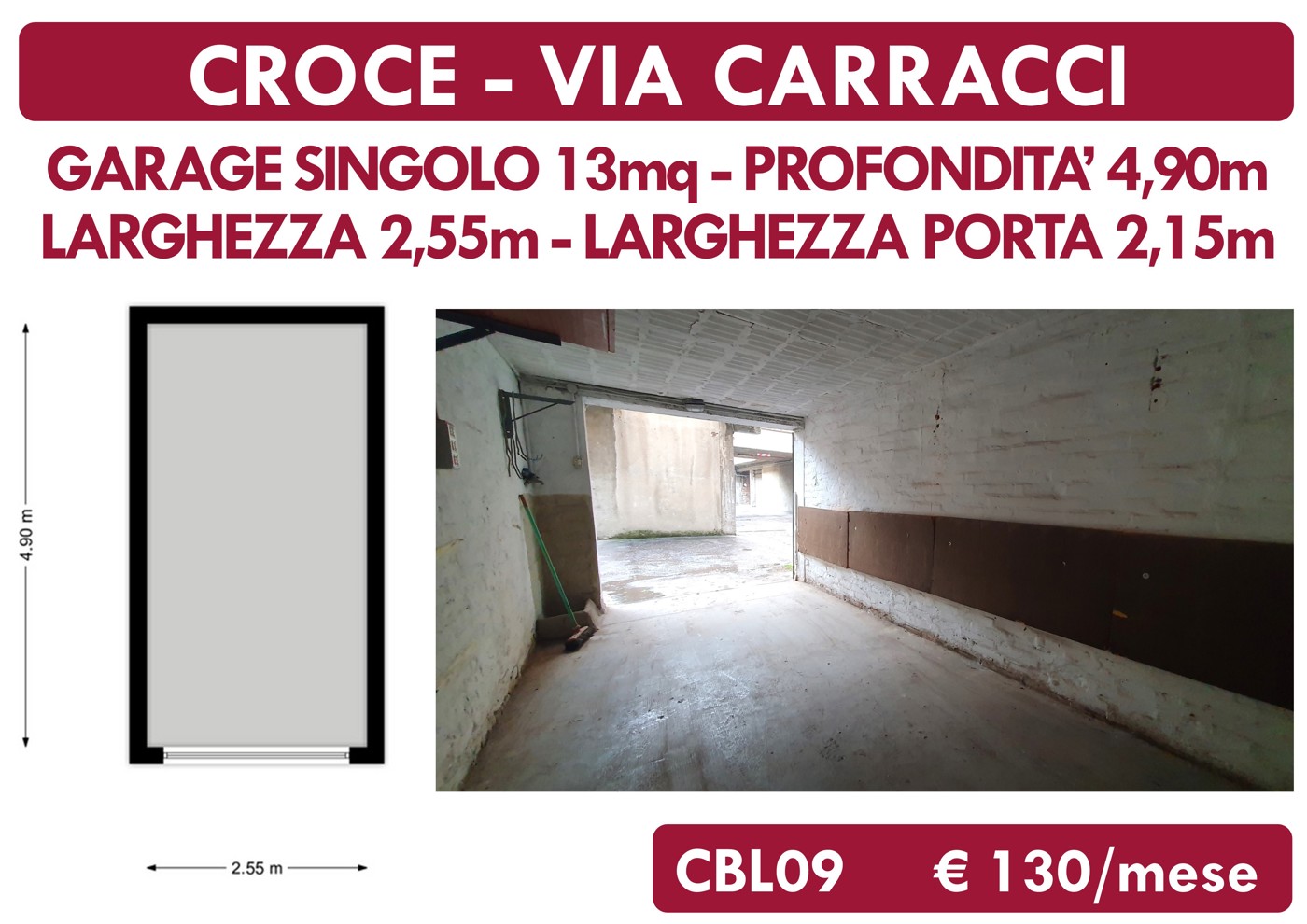 Box/Garage 13mq in affitto a Casalecchio di Reno