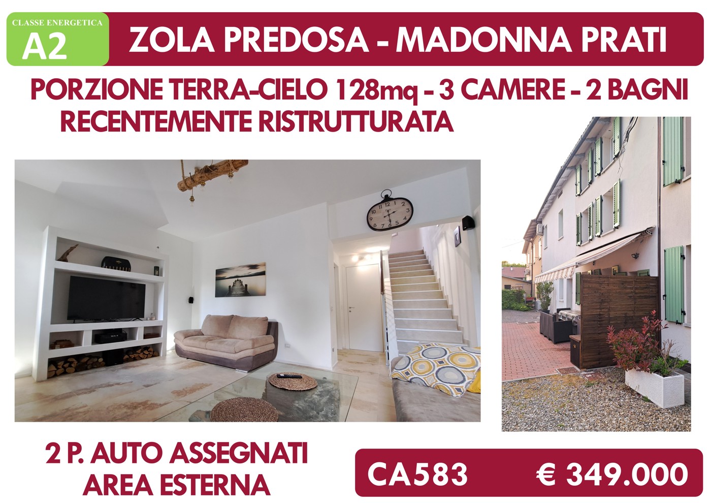 Casa indipendente ristrutturata a Zola Predosa