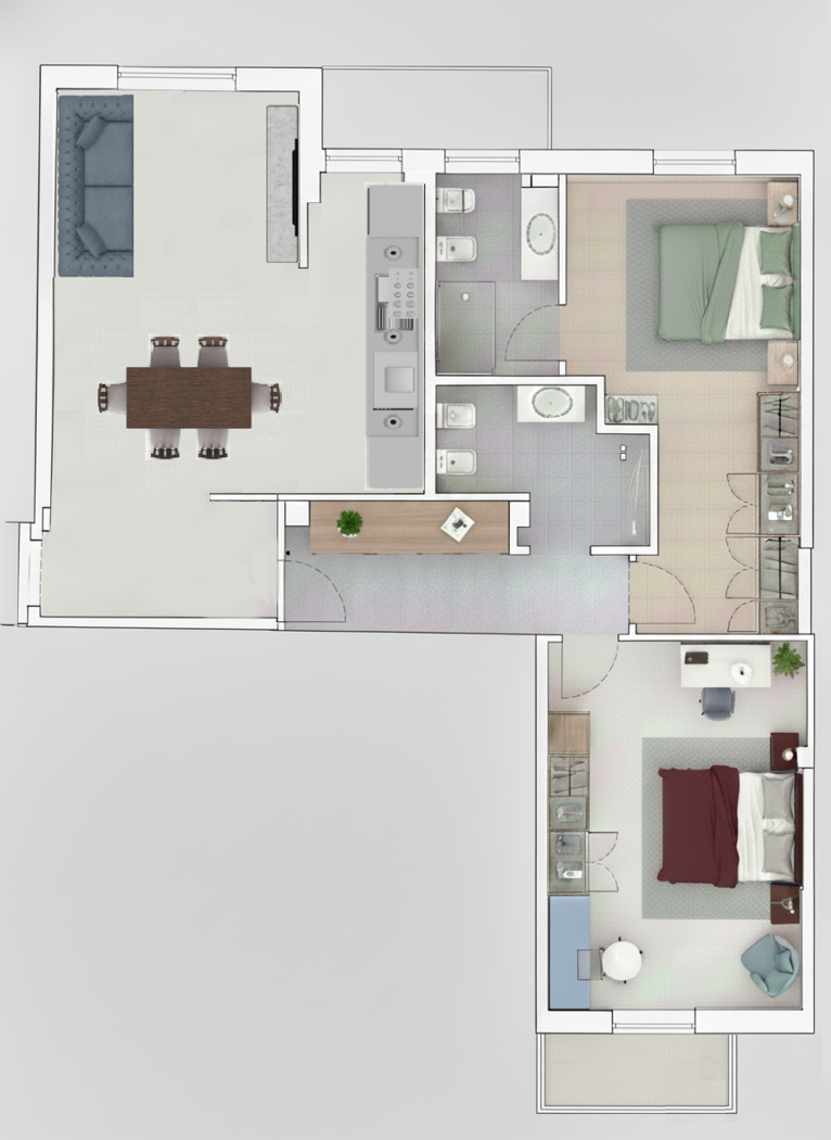 Trilocale nuovo a Casalecchio di Reno